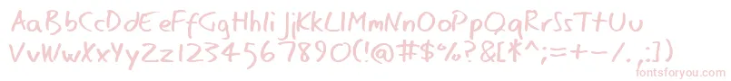 Eager-Schriftart – Rosa Schriften