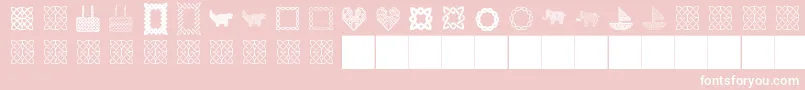 AJKnots Font – White Fonts on Pink Background