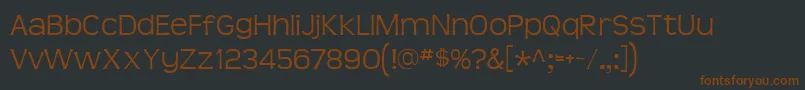 Шрифт Teenlite – коричневые шрифты на чёрном фоне