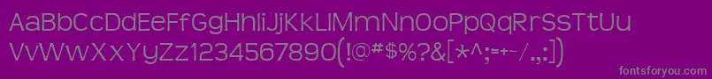 Teenlite-fontti – harmaat kirjasimet violetilla taustalla