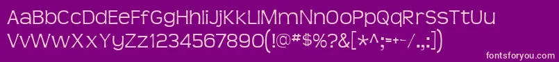 Teenlite Font – Pink Fonts on Purple Background