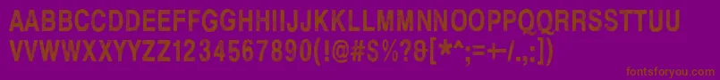 HellFinland Font – Brown Fonts on Purple Background