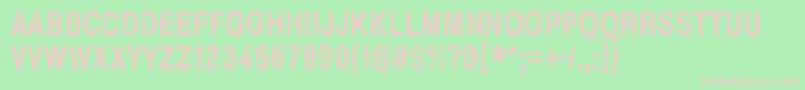 HellFinland Font – Pink Fonts on Green Background