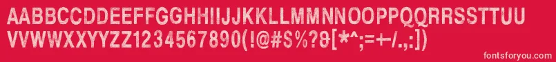 HellFinland Font – Pink Fonts on Red Background