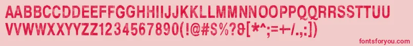 HellFinland Font – Red Fonts on Pink Background