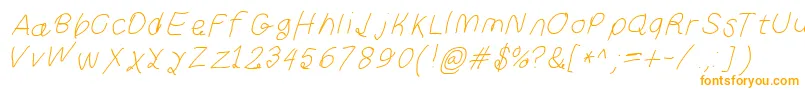 Шрифт Curlykueita – оранжевые шрифты