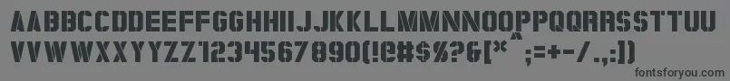 Шрифт Coburn – чёрные шрифты на сером фоне