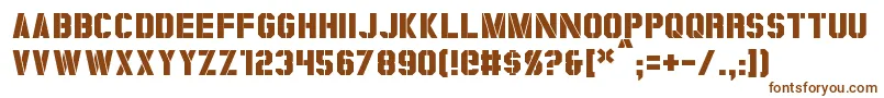 Шрифт Coburn – коричневые шрифты на белом фоне