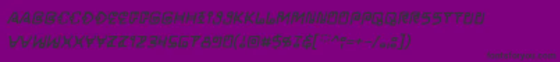 LifeformBbItalic-Schriftart – Schwarze Schriften auf violettem Hintergrund