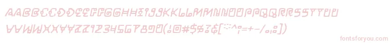 フォントLifeformBbItalic – ピンクのフォント