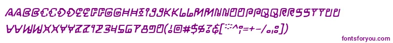 LifeformBbItalic Font – Purple Fonts on White Background