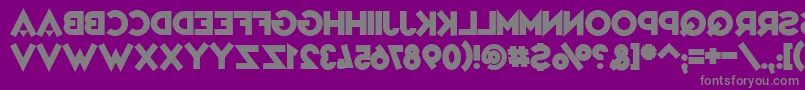 VarietРІMirage-Schriftart – Graue Schriften auf violettem Hintergrund