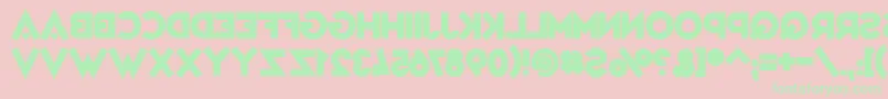 VarietРІMirage Font – Green Fonts on Pink Background