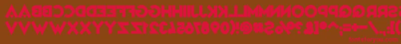 VarietРІMirage Font – Red Fonts on Brown Background