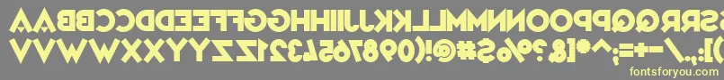 Шрифт VarietРІMirage – жёлтые шрифты на сером фоне