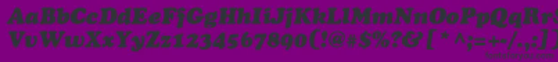 フォントAgcsi – 紫の背景に黒い文字