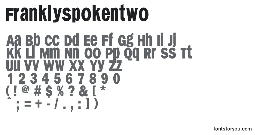 Шрифт Franklyspokentwo – алфавит, цифры, специальные символы