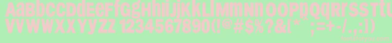 fuente Franklyspokentwo – Fuentes Rosadas Sobre Fondo Verde