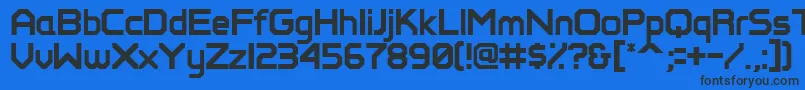 Pixelperfect Font – Black Fonts on Blue Background