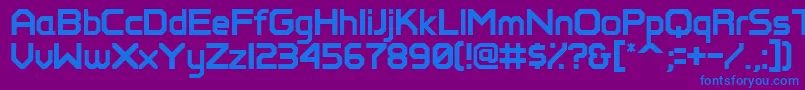 Pixelperfect Font – Blue Fonts on Purple Background