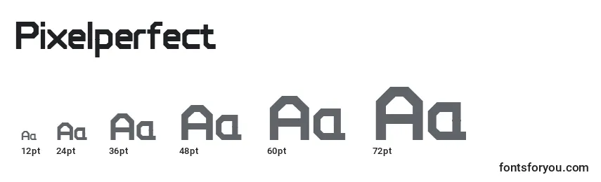 Размеры шрифта Pixelperfect