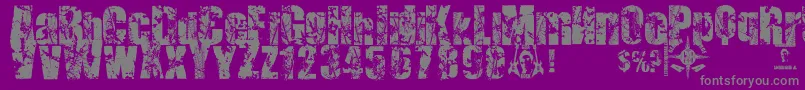 More about Deat+Deat Font Deat+Deat Font – Gray Fonts on Purple Background