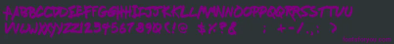 More about Freshmarker Font Freshmarker Font – Purple Fonts on Black Background