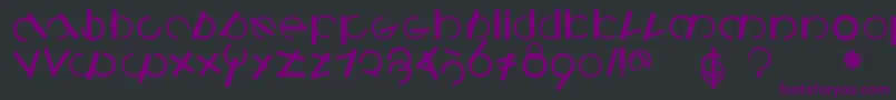 Logomatiquebold Font – Purple Fonts on Black Background