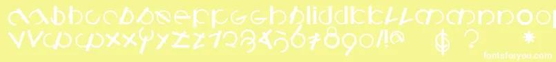 fuente Logomatiquebold – Fuentes Blancas Sobre Fondo Amarillo