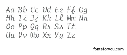 ScriptNormalItalic Font