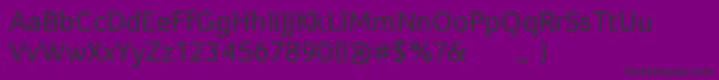 FocoRegular Font – Black Fonts on Purple Background