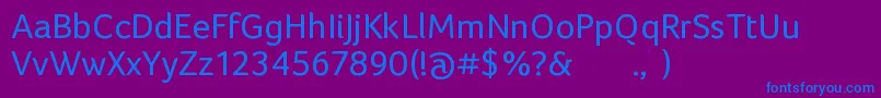Lisätietoja FocoRegular-fontista FocoRegular-fontti – siniset fontit violetilla taustalla