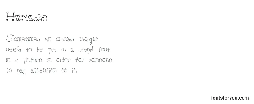 Schriftart Hartache