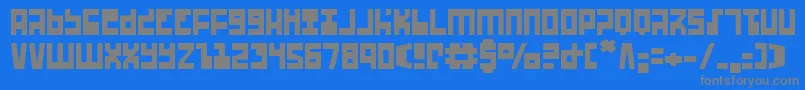 Więcej informacji o czcionce Ufohunter Czcionka Ufohunter – szare czcionki na niebieskim tle