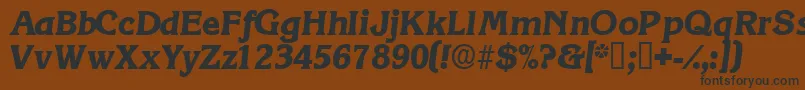 ViticadisplaysskItalic Font – Black Fonts on Brown Background