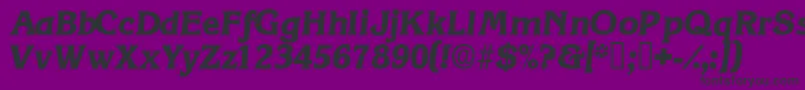 フォントViticadisplaysskItalic – 紫の背景に黒い文字