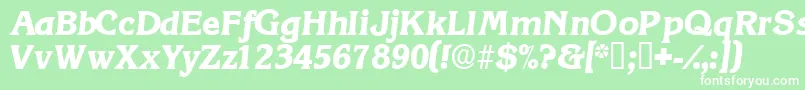 ViticadisplaysskItalic Font – White Fonts on Green Background