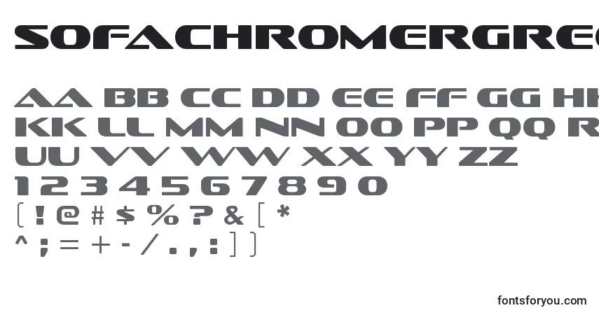 characters of sofachromergregular font, letter of sofachromergregular font, alphabet of  sofachromergregular font