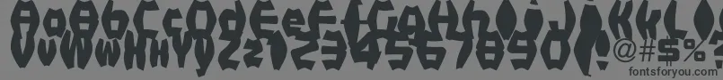 FatManIiBold Font – Black Fonts on Gray Background
