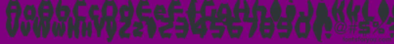 FatManIiBold Font – Black Fonts on Purple Background
