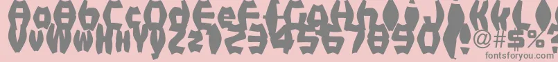 FatManIiBold Font – Gray Fonts on Pink Background