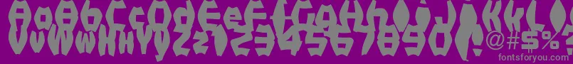 FatManIiBold Font – Gray Fonts on Purple Background