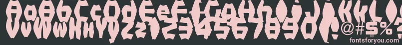 FatManIiBold Font – Pink Fonts on Black Background