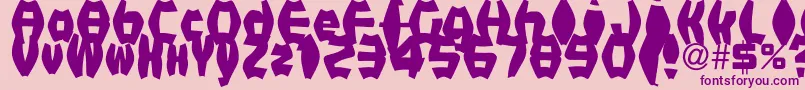 FatManIiBold Font – Purple Fonts on Pink Background