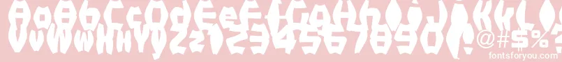 FatManIiBold Font – White Fonts on Pink Background