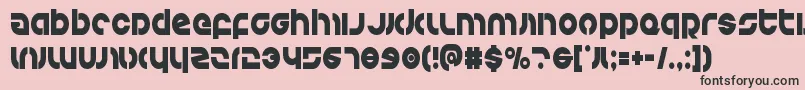 Kovacscond Font – Black Fonts on Pink Background