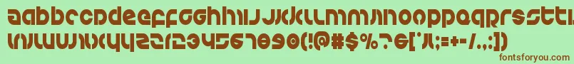 Kovacscond Font – Brown Fonts on Green Background