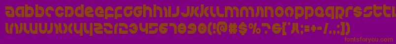 Kovacscond Font – Brown Fonts on Purple Background