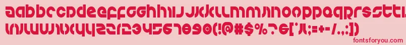 Kovacscond Font – Red Fonts on Pink Background