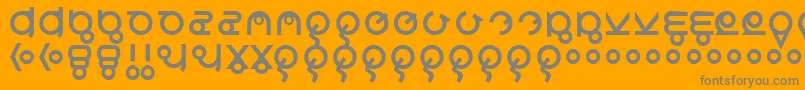 Lisätietoja Roswreck-fontista Roswreck-fontti – harmaat kirjasimet oranssilla taustalla
